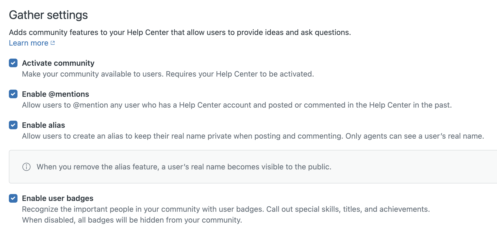 Badges – Help Center